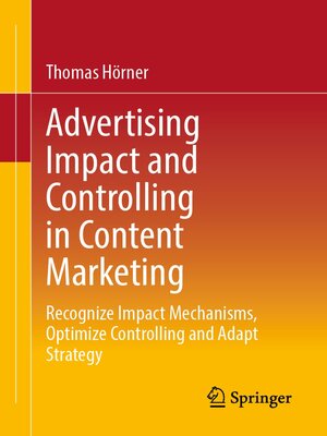 cover image of Advertising Impact and Controlling in Content Marketing